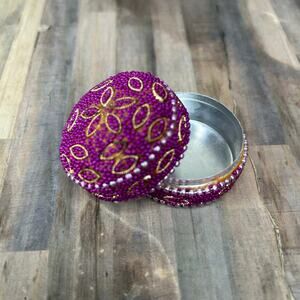 Trinket Box Small pink purple Indie Boho